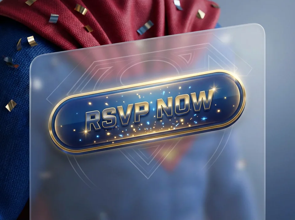 Digital RSVP interface for kids birthday party theme invites